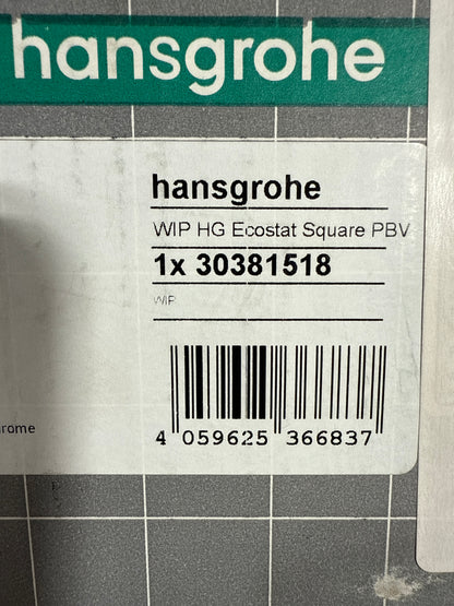 Hansgrohe Ecostat Square Single Function Chrome #30381518