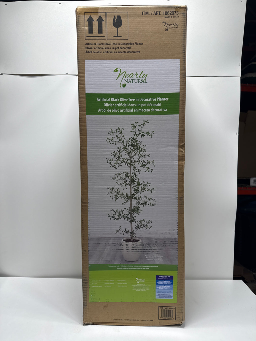 Nearly Natural Faux 6.5' Black Olive Tree