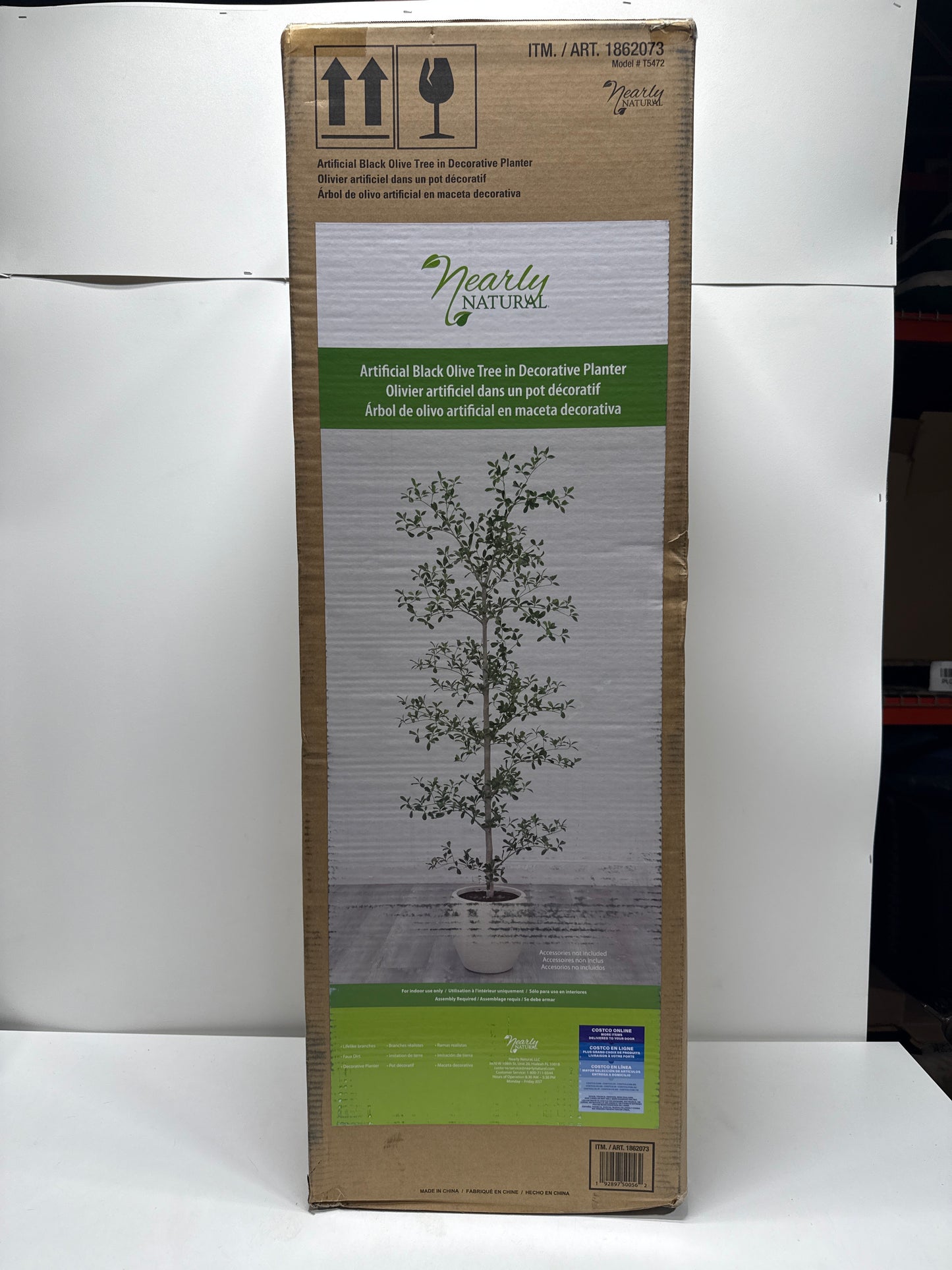 Nearly Natural Faux 6.5' Black Olive Tree