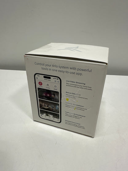 Arlo - Essential 1-Camera Indoor Wired HD Security Camera (2nd Generation) with Automated Privacy Shield - White