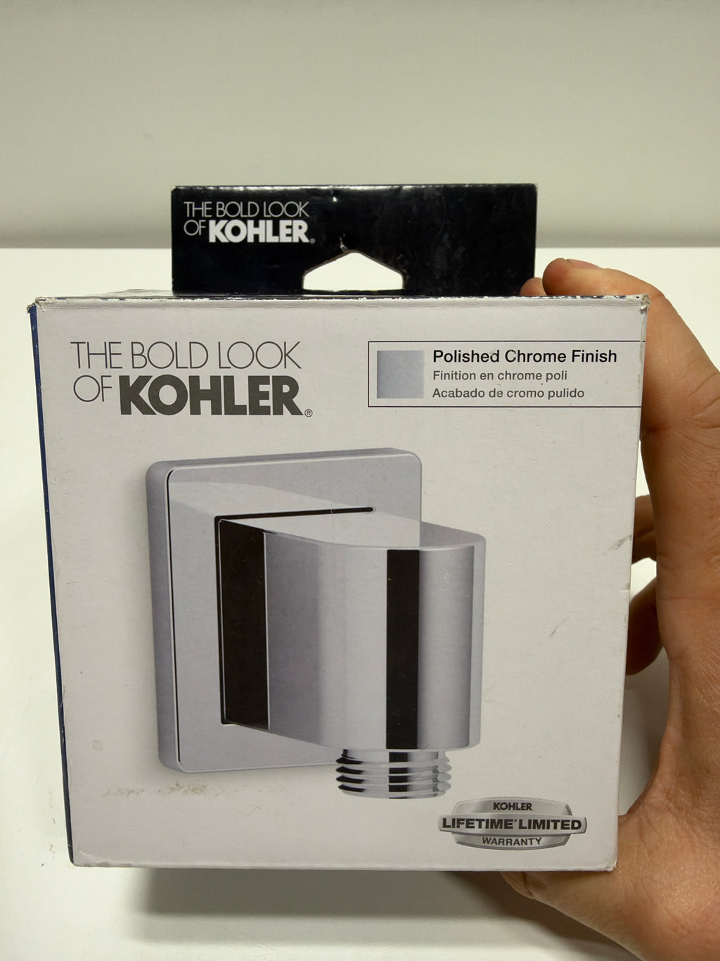 KOHLER 98351-CP Awaken Wall-Mount Supply Elbow with Check Valve