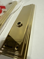 Dent Baldwin 6542.FD Tremont Dummy Handleset Trim Set Lifetime Polished Brass - *Tools Hardware & Misc