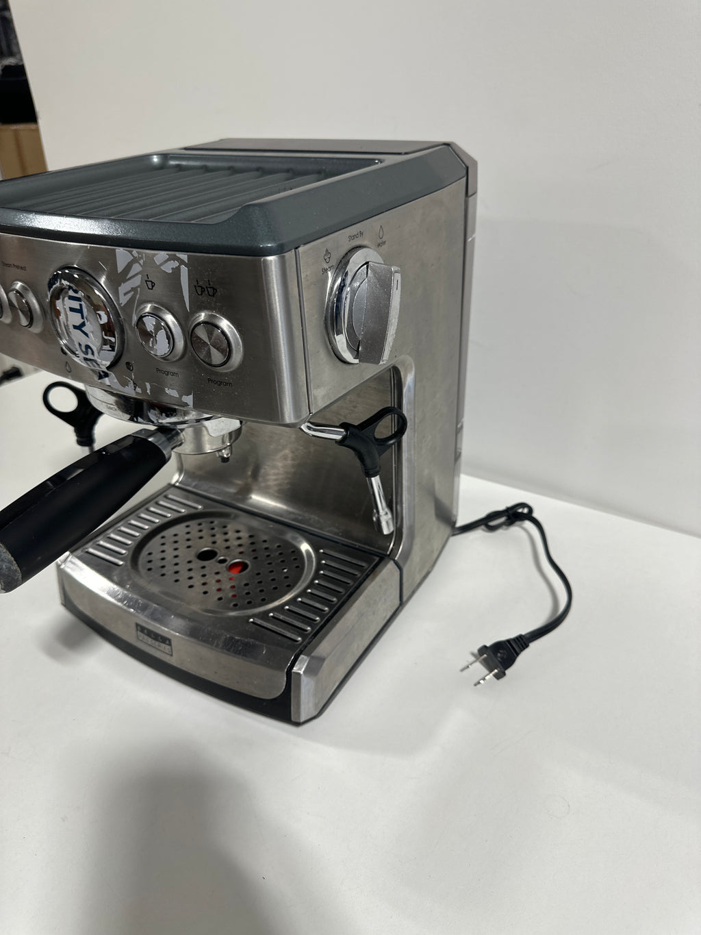Used See Desc Bella Pro Series Espresso Machine with 19 Bars of Pressure Stainless Steel - *Kitchen Appliances