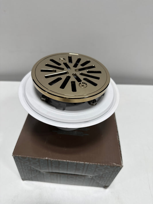 Brizo BT061414 4" Tile-in Round Shower Drain Polished Gold