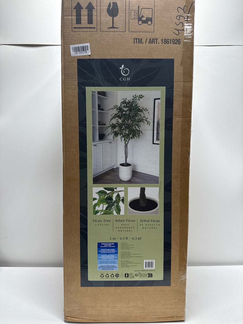 CGH Faux 6.5' Ficus Tree