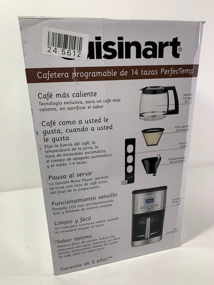 Cuisinart Perfectemp 14 Cups Black/Silver Coffee Maker