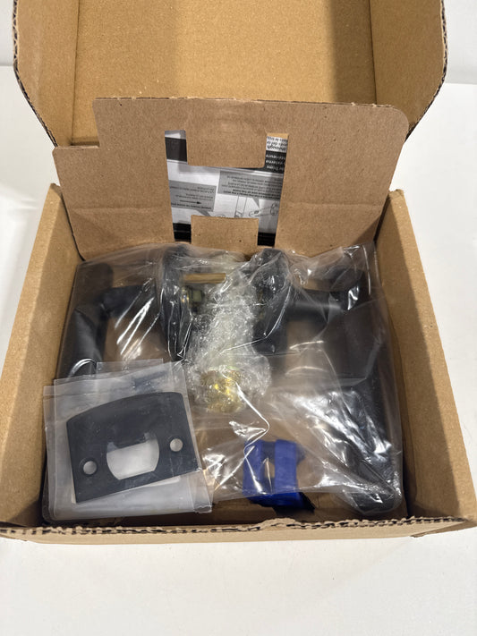 EMTEK Disk Rosette Passage Set with Matching Finish Freestone Lever 5109FRLRHUS19 - Right Handed (RH)