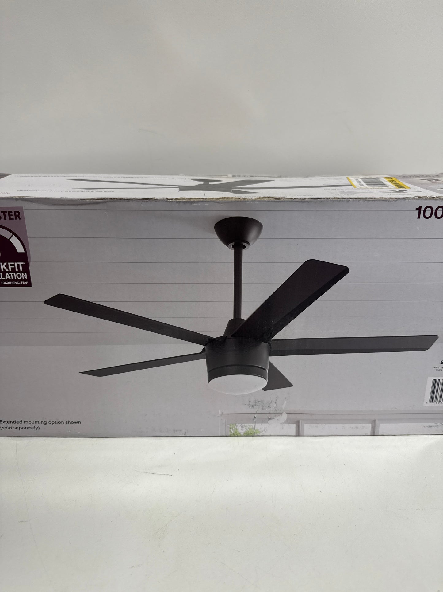 Merwry 52 in. Integrated LED Indoor Matte Black Ceiling Fan with Light Kit and Remote Control