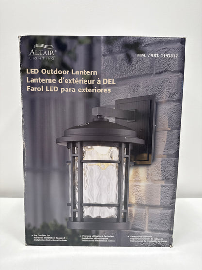 Altair 9" LED Outdoor Wall Lantern 772 Lumens Burnished Bronze Finish