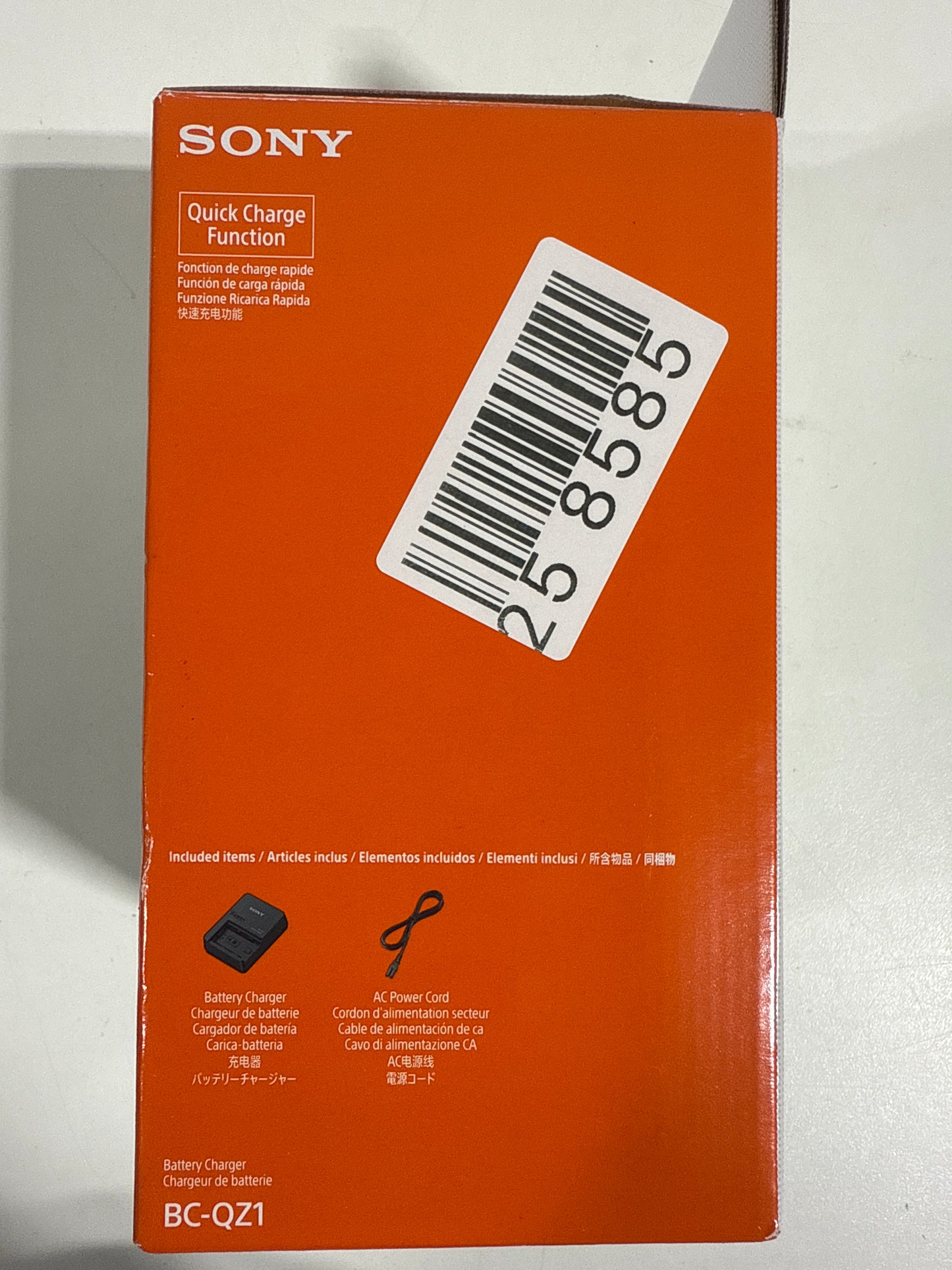 Sony - Battery Charger - Black BCQZ1