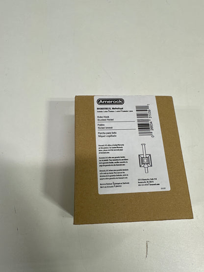 Amerock Mulholland Brushed Nickel Single Prong Robe Hook