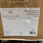 Signature Hardware 948178 Myers 23’’ Vitreous China Undermount Bathroom Sink White Sinks Bathroom Sinks Sinks Only
