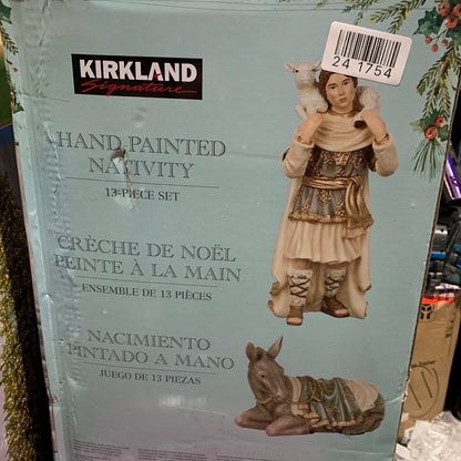 Kirkland 13pc Hand Painted Nativity Set