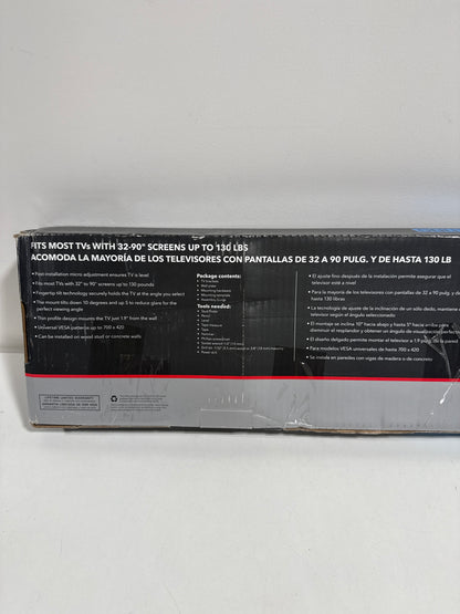 Rocketfish - Soporte de pared inclinable para TV para la mayoría de televisores de 32"-75" - Negro