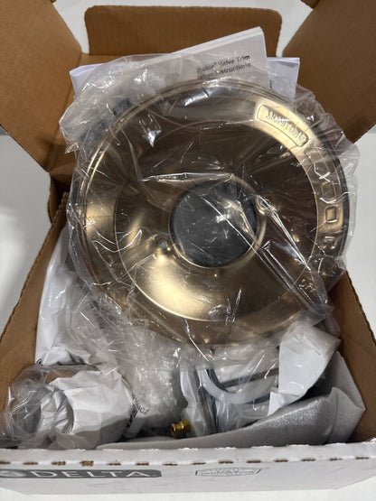 Delta T14438 Lahara Monitor 14 Series Tub and Shower Trim Package with 1.75 GPM Multi Function Shower Head Champagne Bronz