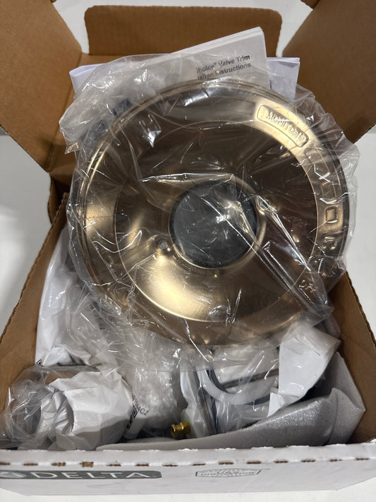 Delta T14438 Lahara Monitor 14 Series Tub and Shower Trim Package with 1.75 GPM Multi Function Shower Head Champagne Bronz