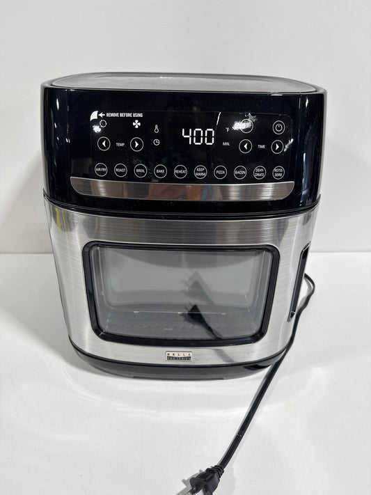 See Desc Bella PRO - 12.6-qt. Touchscreen Air Fryer Pizza Oven - Stainless Steel