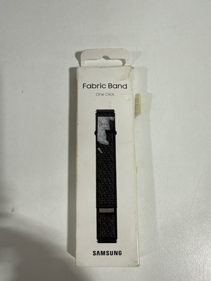 Samsung - Fabric Watch Band for Galaxy Watch6, Galaxy Watch6 Classic M/L - Black