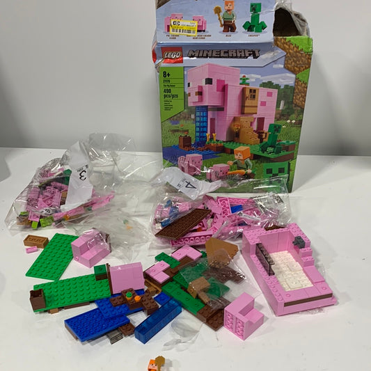 See Desc LEGO Minecraft the Pig House, 21170, Ages 8+, 490 Pieces