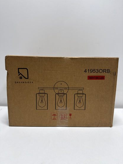 Pia Ricco 17 in. 3-Light Bathroom Light Fixtures Oil Rubbed Bronze Vanity Light
