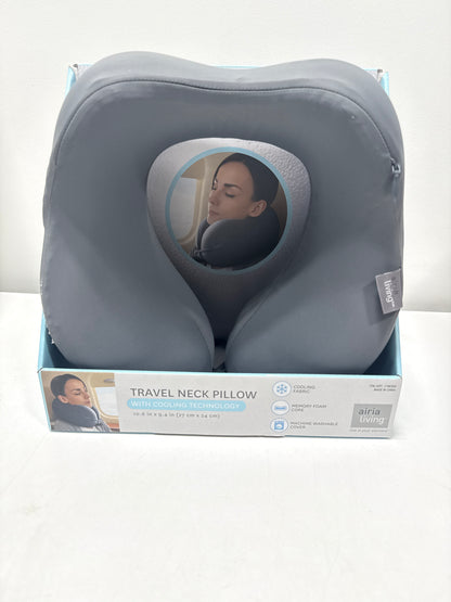 Airia Living Travel Neck Pillow with Cooling Technology