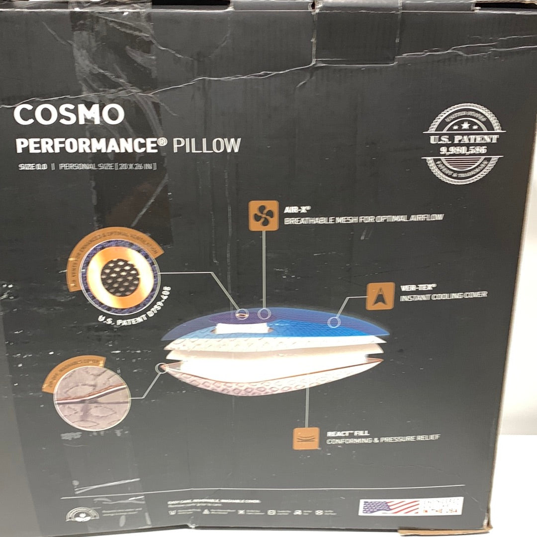 Bedgear - Cosmo 0.0 Pillow (20x26) - Gray