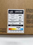 Commercial Electric 1-Pack 2 Ft 2000 Lumens Closet Light with Pull Chain LED Wraparound Light 20W Bright White 4000K
