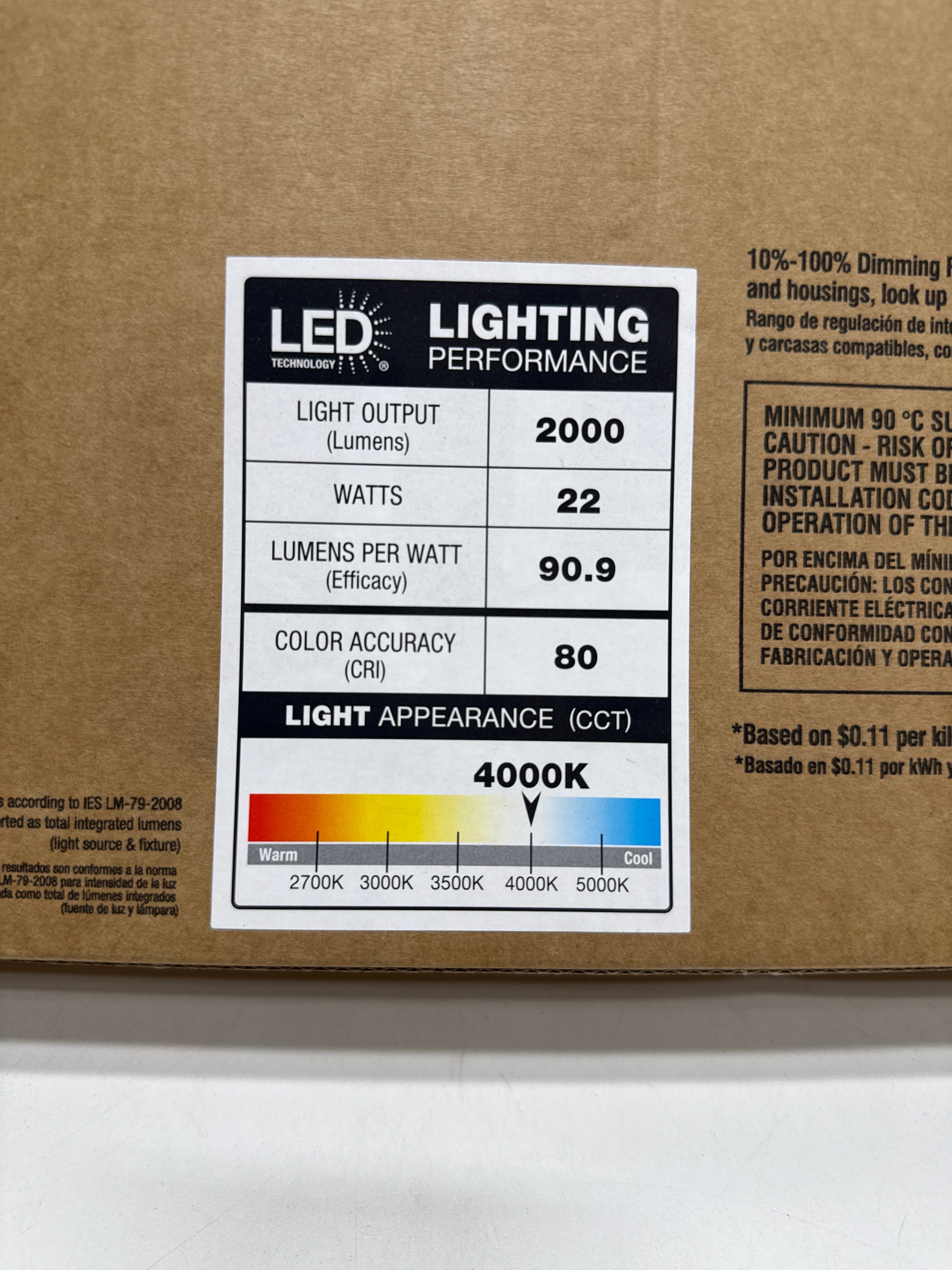 Commercial Electric 1-Pack 2 Ft 2000 Lumens Closet Light with Pull Chain LED Wraparound Light 20W Bright White 4000K