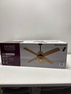 Savannah 52 in. Indoor LED Matte Black Dry Rated Ceiling Fan with 4 Reversible Blades, Light Kit and Remote Control
