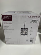 Kristella 1-Light Black Crystal Pendant Light - *Lighting & Electrical