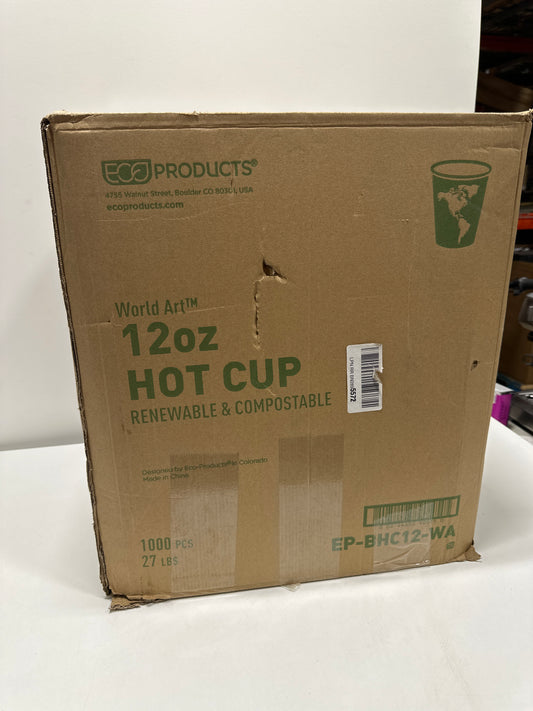 Eco-products Ep-bhc12-wa 12 Oz World Art Hot Cup Case Of 1,000