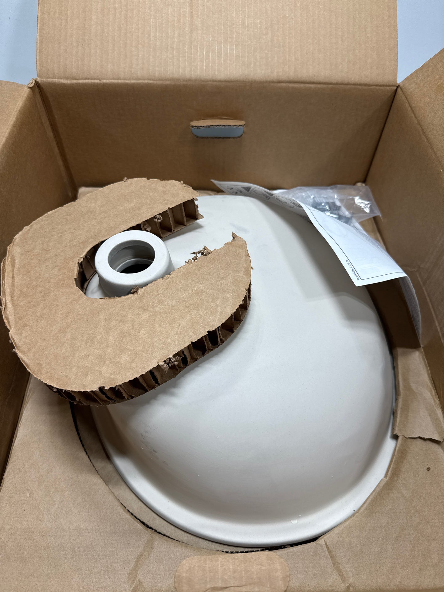 Kohler K-2210-N-0 1-Bowl Undermount Bath Sink w/Sealed Overflow White