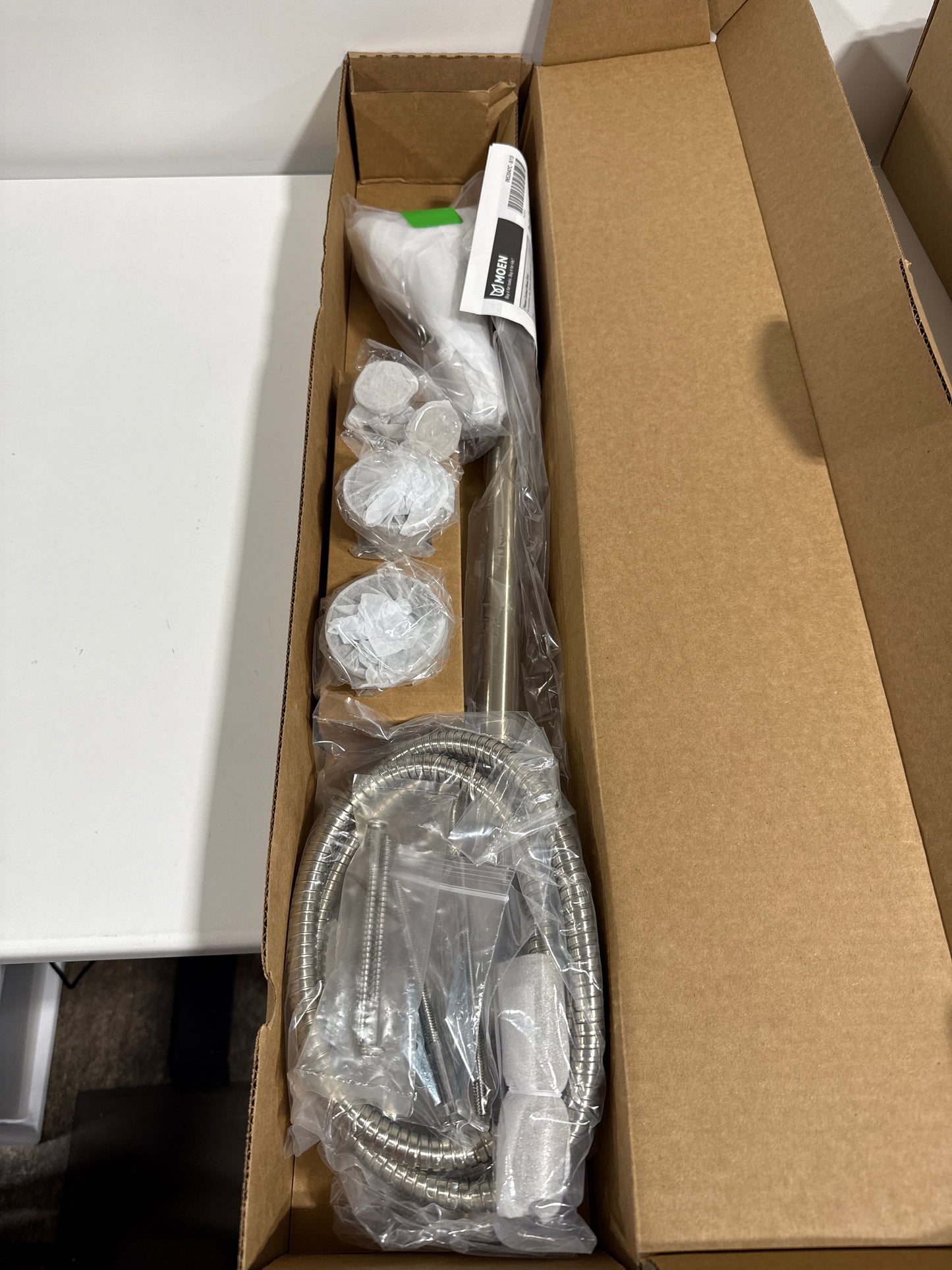 Moen Eco-Performance Brushed Nickel Detachable Handheld Shower Head with 24-Inch Slide Bar and 69-Inch Hose, 3868EPBN