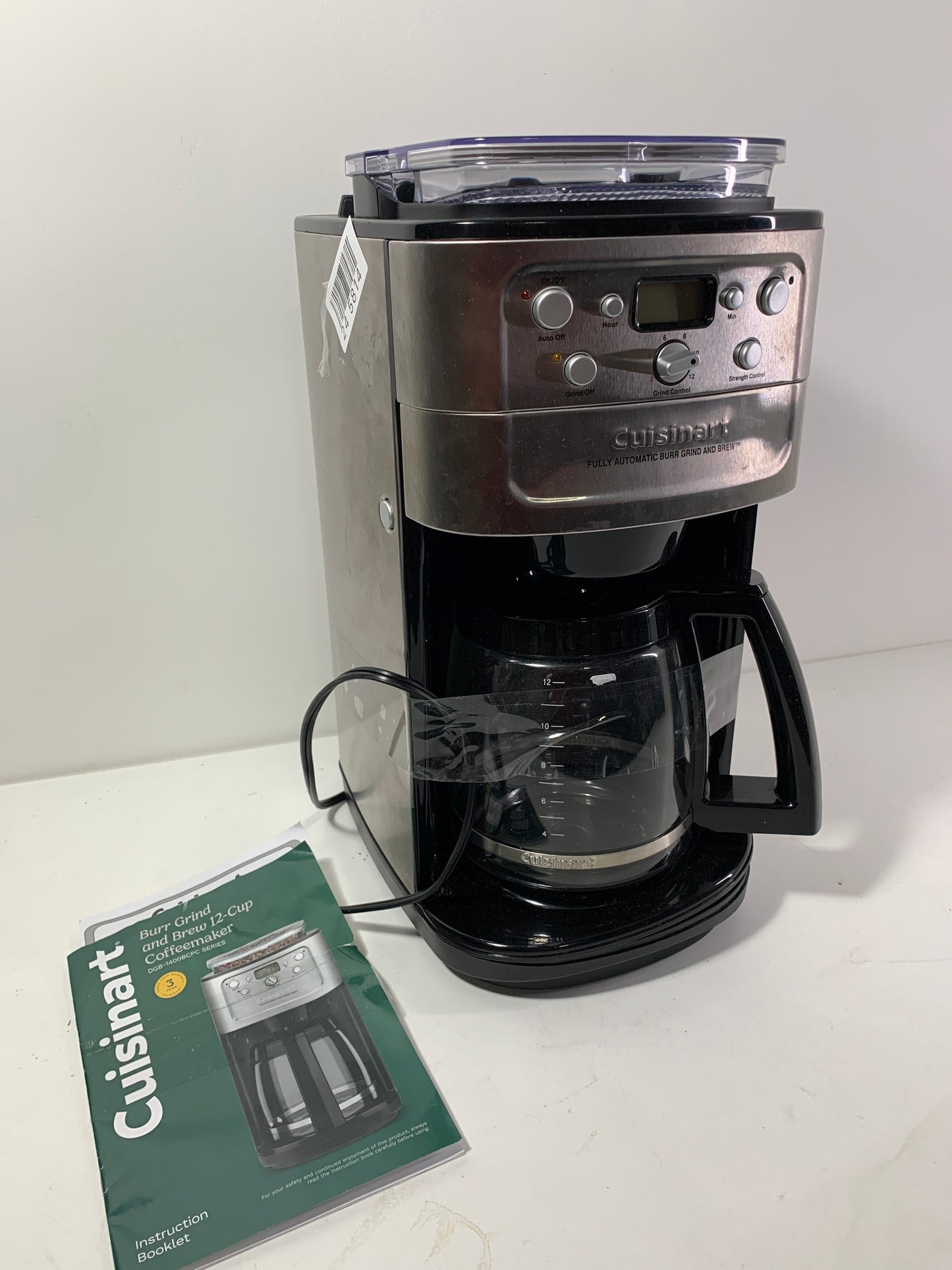 Used Cuisinart Burr Grind & Brew 12 Cup Automatic Coffee Maker