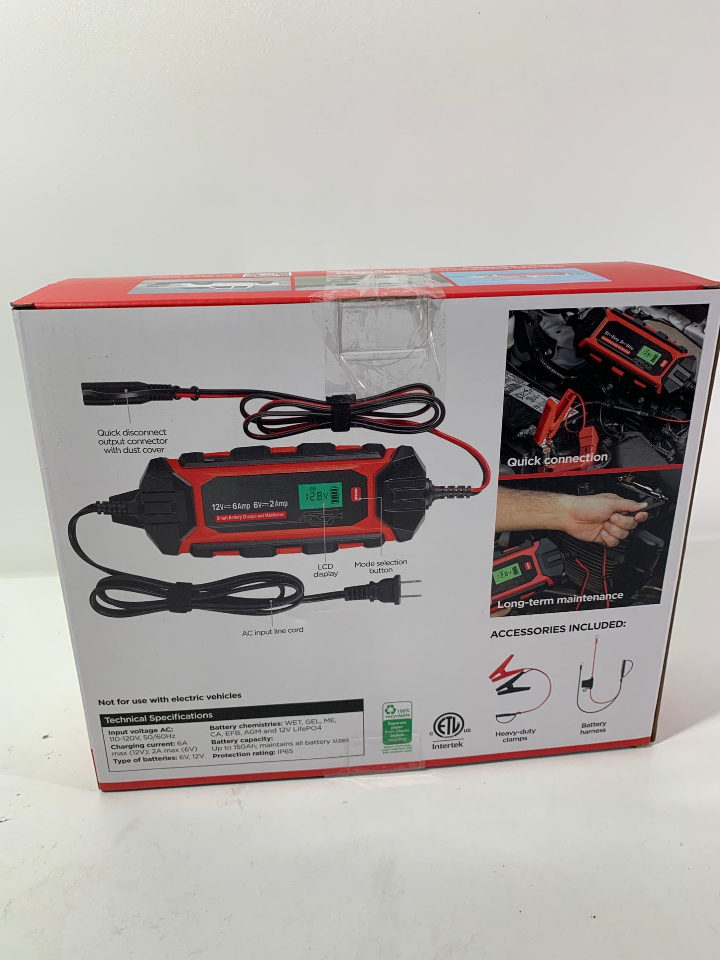 UltraPro Elite Smart Automotive Charger Jump 6V/12V 6A