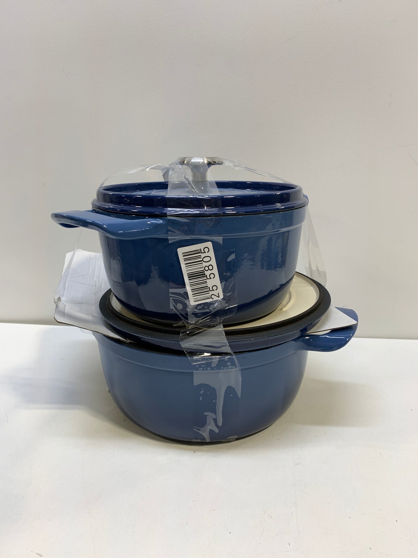 Tramontina 4-quart & 6-quart Enameled Cast Iron Round Dutch Oven 2-Pack, Blue