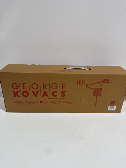 GEORGE KOVACS P4308-248 George's Reading Room LED Swing Arm Wall Lamp, 1-Light, 8 Total Watts, 6.25-in H x 13.75-in W, Honey Gold