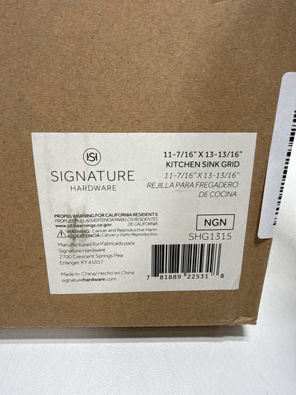 Mirabelle MIRG1315 13-3/4" X 11-3/7" Stainless Steel Basin Rack with Protective Bumpers and Feet