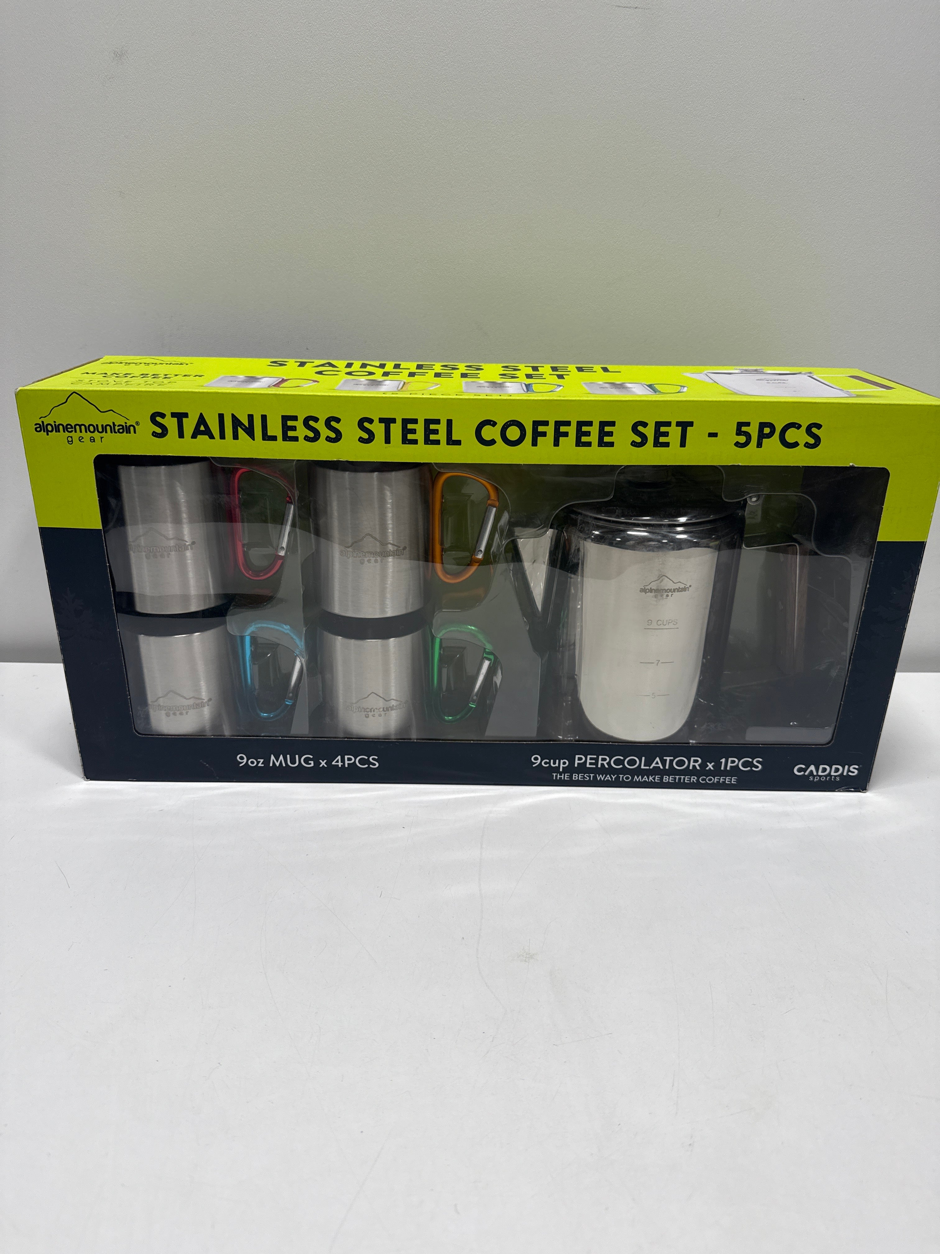 Alpine Gear Stainless Steel Coffee Set - *Outdoor Recreation