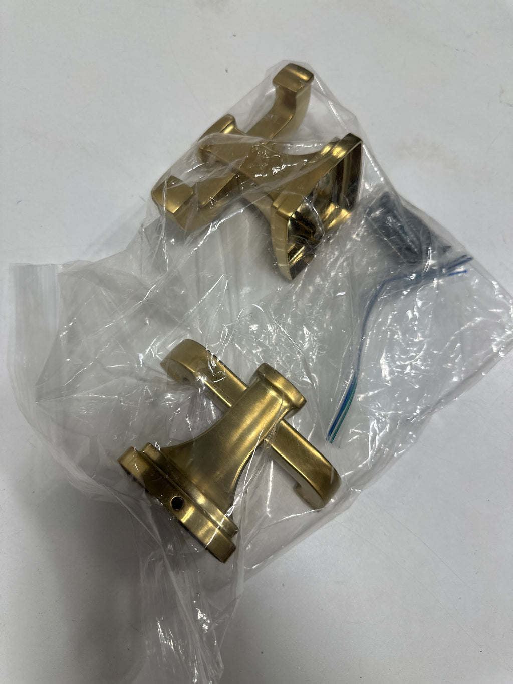2 x Scratched Kohler 27411-2MB Riff® Double Robe Hook, Vibrant Brushed Moderne Brass