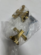 2 x Scratched Kohler 27411-2MB Riff® Double Robe Hook, Vibrant Brushed Moderne Brass