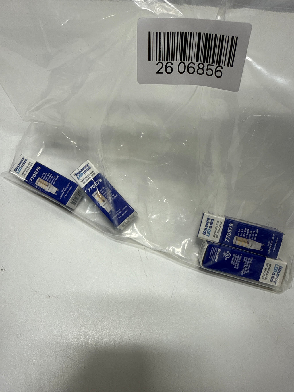 4 x Bulbrite 4.5W 120V T4 G9 LED Clear Bulb