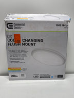 20 in. Low Profile LED Flush Mount Round Ceiling Light 2400 Lumens 3000K 4000K 5000K Dimmable Bedroom Lighting