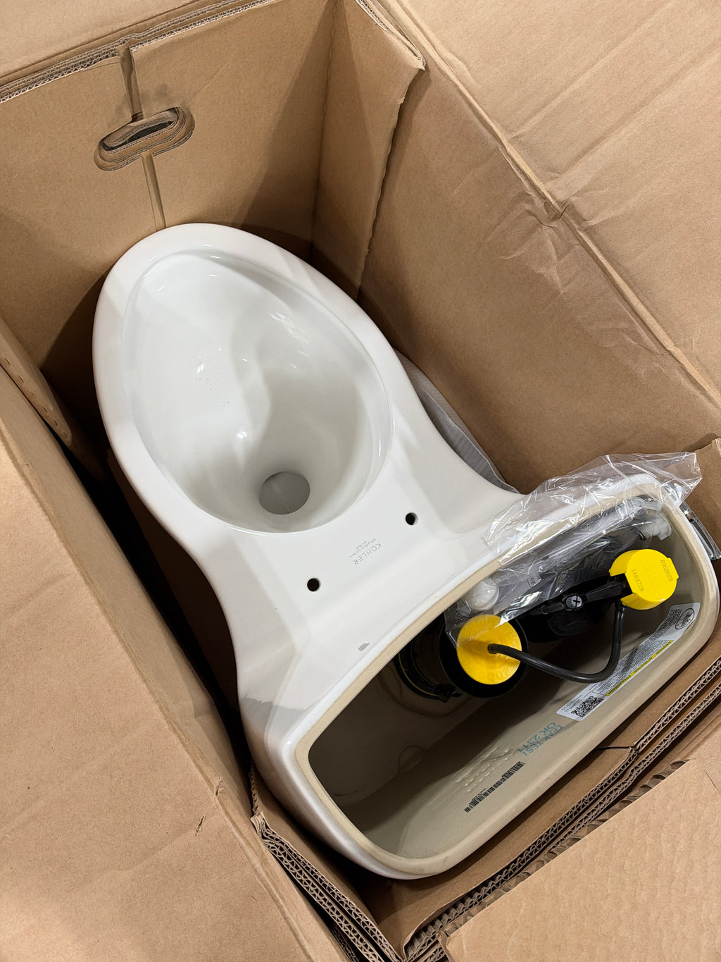 Kohler Santa Rosa One-Piece Compact Elongated 1.28 GPF Toilet with Revolution 360 Swirl Flushing Technology - Quiet Close Seat Included Model: K-30810-0