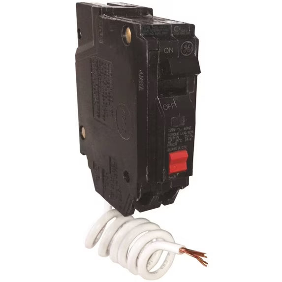 GE Industrial Ground Fault Breaker THQL1120GFTP, Single Pole, 20 Amp, Self Test