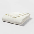King Microplush Bed Blanket Sour Cream - Threshold - *Bedding