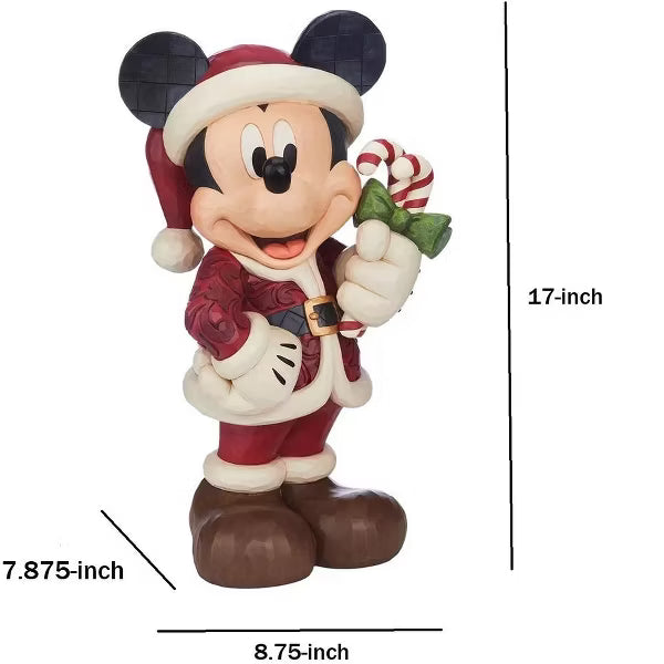 Kirkland 17-Inch Disney Traditions Hand Painted Holiday Mickey Statue