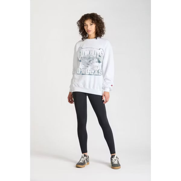 NFL Dallas Cowboys Men's Champion White Crewneck Fleece Sweatshirt