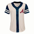 MLB Atlanta Braves Women's Antique White Jersey - M