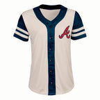 MLB Atlanta Braves Women's Antique White Jersey - M